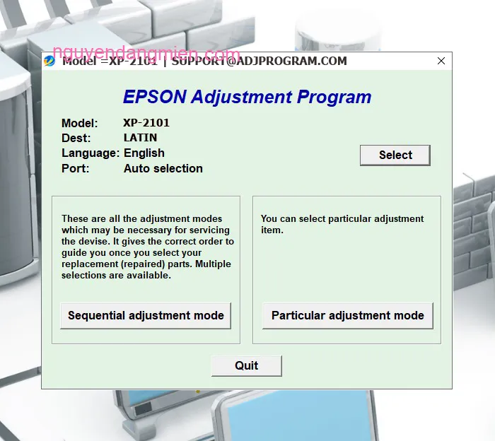 Epson XP-2101 AdjProg