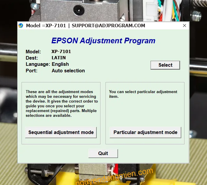 Epson XP-7101 AdjProg