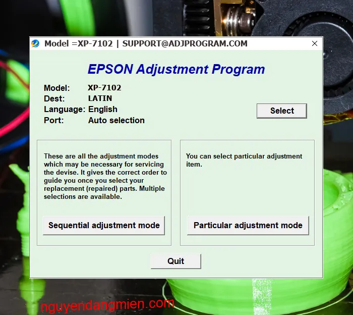 Epson XP-7102 AdjProg