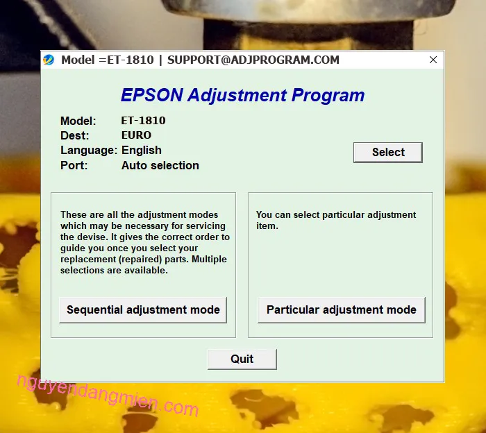 Epson ET-1810 AdjProg