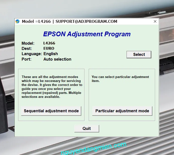 Epson L4266 AdjProg