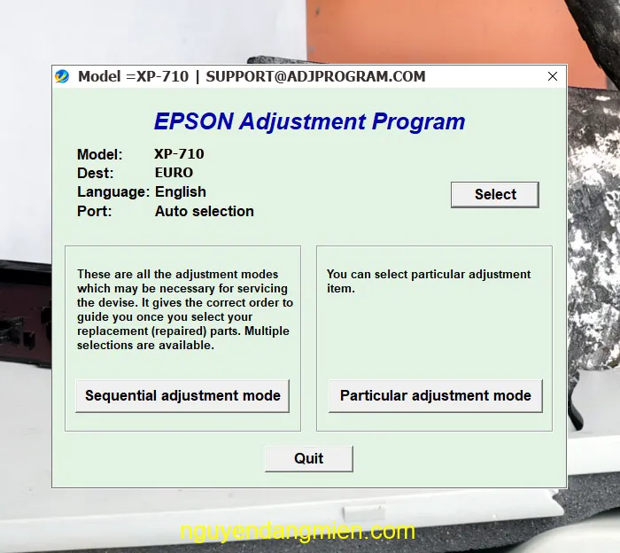 Epson XP-710 AdjProg