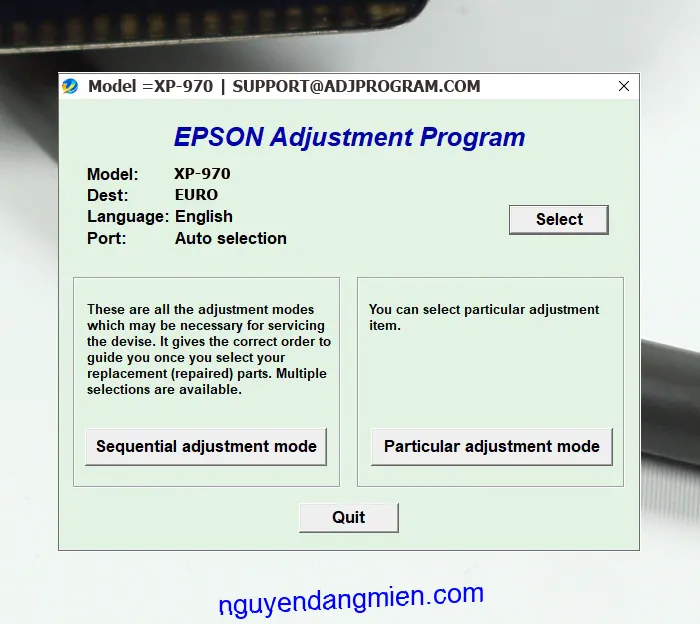 Epson XP-970 AdjProg