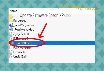 Update Chipless Firmware Epson XP-355 3