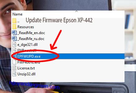 Update Chipless Firmware Epson XP-442 3