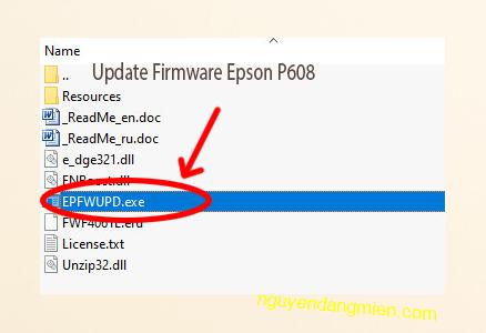 Update Chipless Firmware Epson P608 3