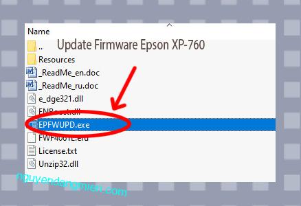 Update Chipless Firmware Epson XP-760 3
