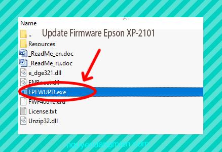 Update Chipless Firmware Epson XP-2101 3