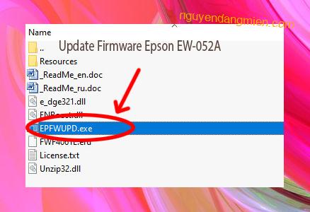 Update Chipless Firmware Epson EW-052A 3