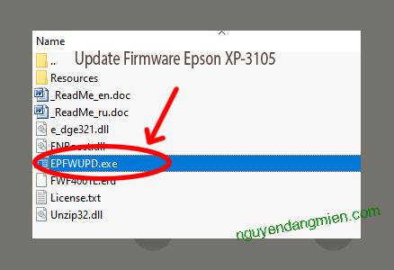 Update Chipless Firmware Epson XP-3105 3