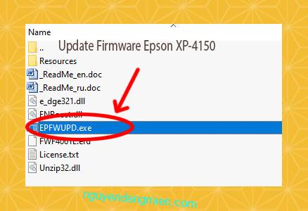 Update Chipless Firmware Epson XP-4150 3