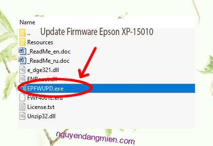Update Chipless Firmware Epson XP-15010 3