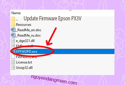 Update Chipless Firmware Epson PX3V 3