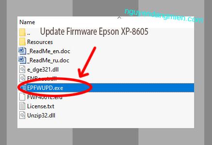 Update Chipless Firmware Epson XP-8605 3