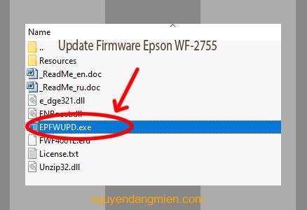 Update Chipless Firmware Epson WF-2755 3