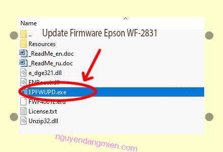 Update Chipless Firmware Epson WF-2831 3