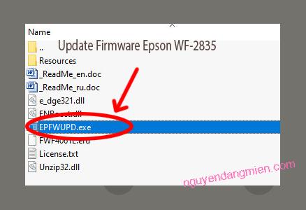 Update Chipless Firmware Epson WF-2835 3