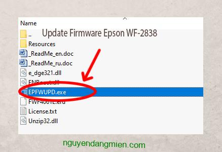 Update Chipless Firmware Epson WF-2838 3