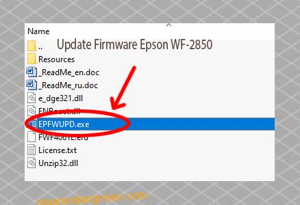 Update Chipless Firmware Epson WF-2850 3
