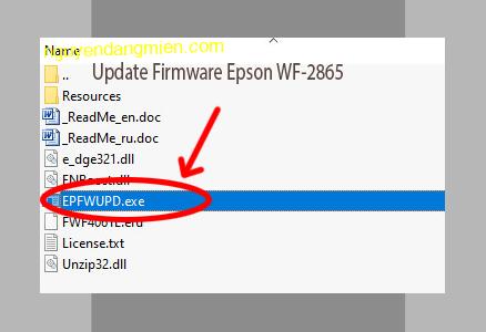 Update Chipless Firmware Epson WF-2865 3