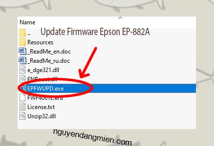 Update Chipless Firmware Epson EP-882A 3