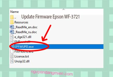 Update Chipless Firmware Epson WF-3721 3