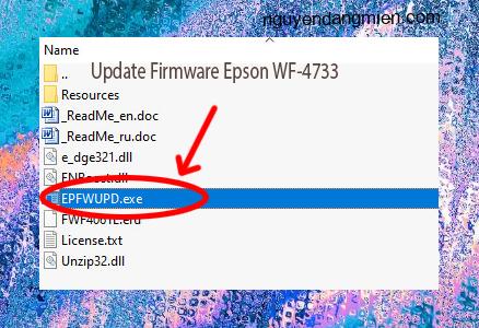 Update Chipless Firmware Epson WF-4733 3