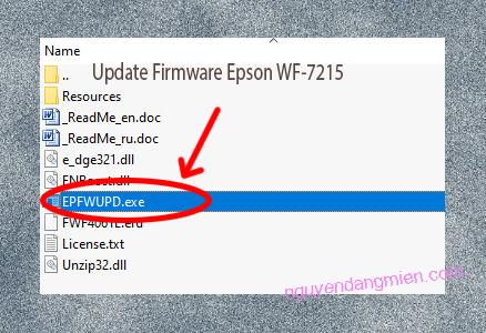 Update Chipless Firmware Epson WF-7215 3