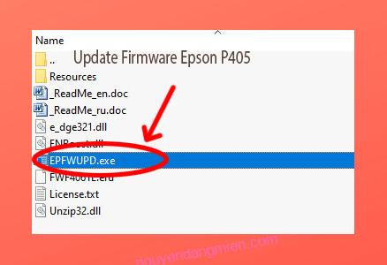 Update Chipless Firmware Epson P405 3