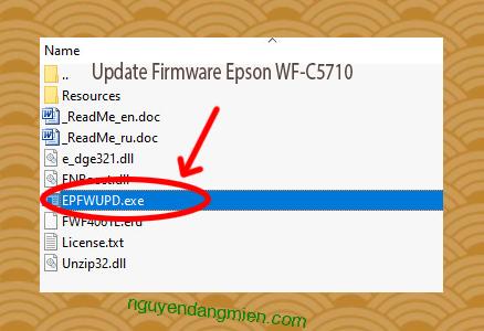 Update Chipless Firmware Epson WF-C5710 3