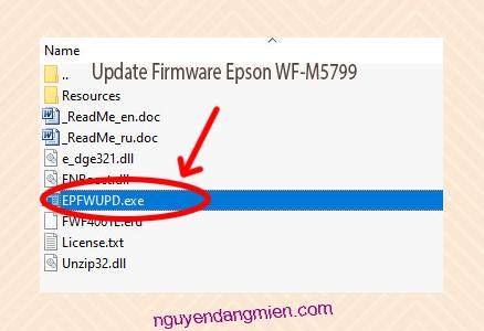 Update Chipless Firmware Epson WF-M5799 3