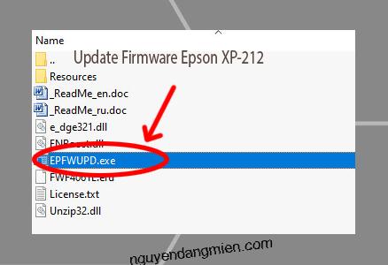 Update Chipless Firmware Epson XP-212 3