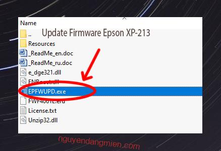 Update Chipless Firmware Epson XP-213 3