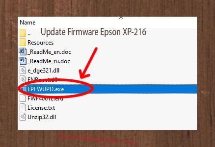 Update Chipless Firmware Epson XP-216 3