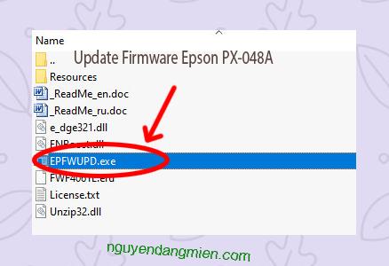 Update Chipless Firmware Epson PX-048A 3