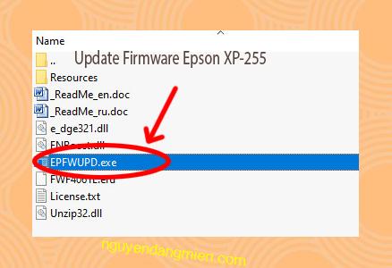 Update Chipless Firmware Epson XP-255 3