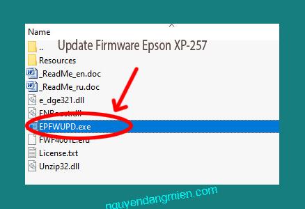 Update Chipless Firmware Epson XP-257 3