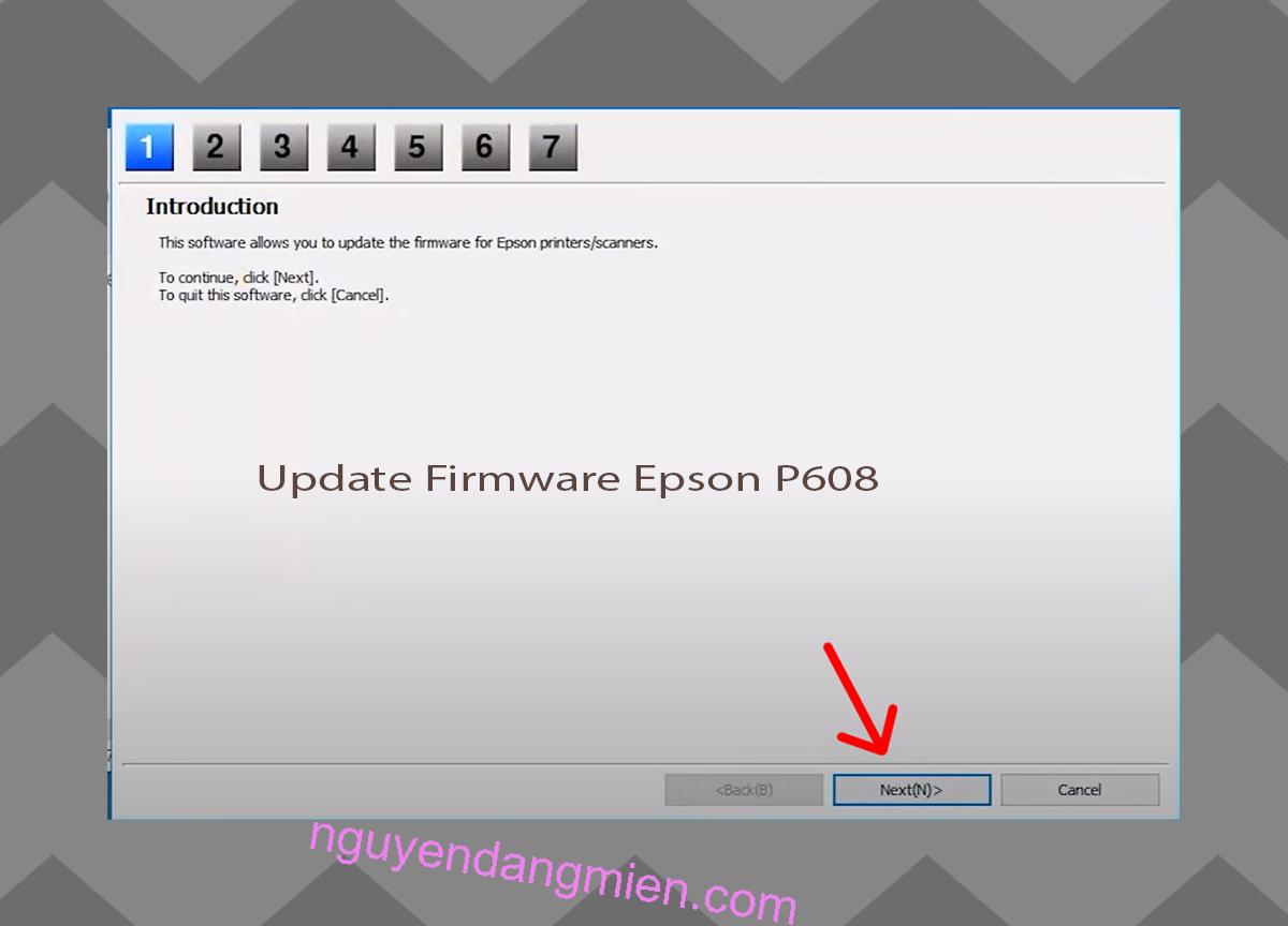 Update Chipless Firmware Epson P608 4