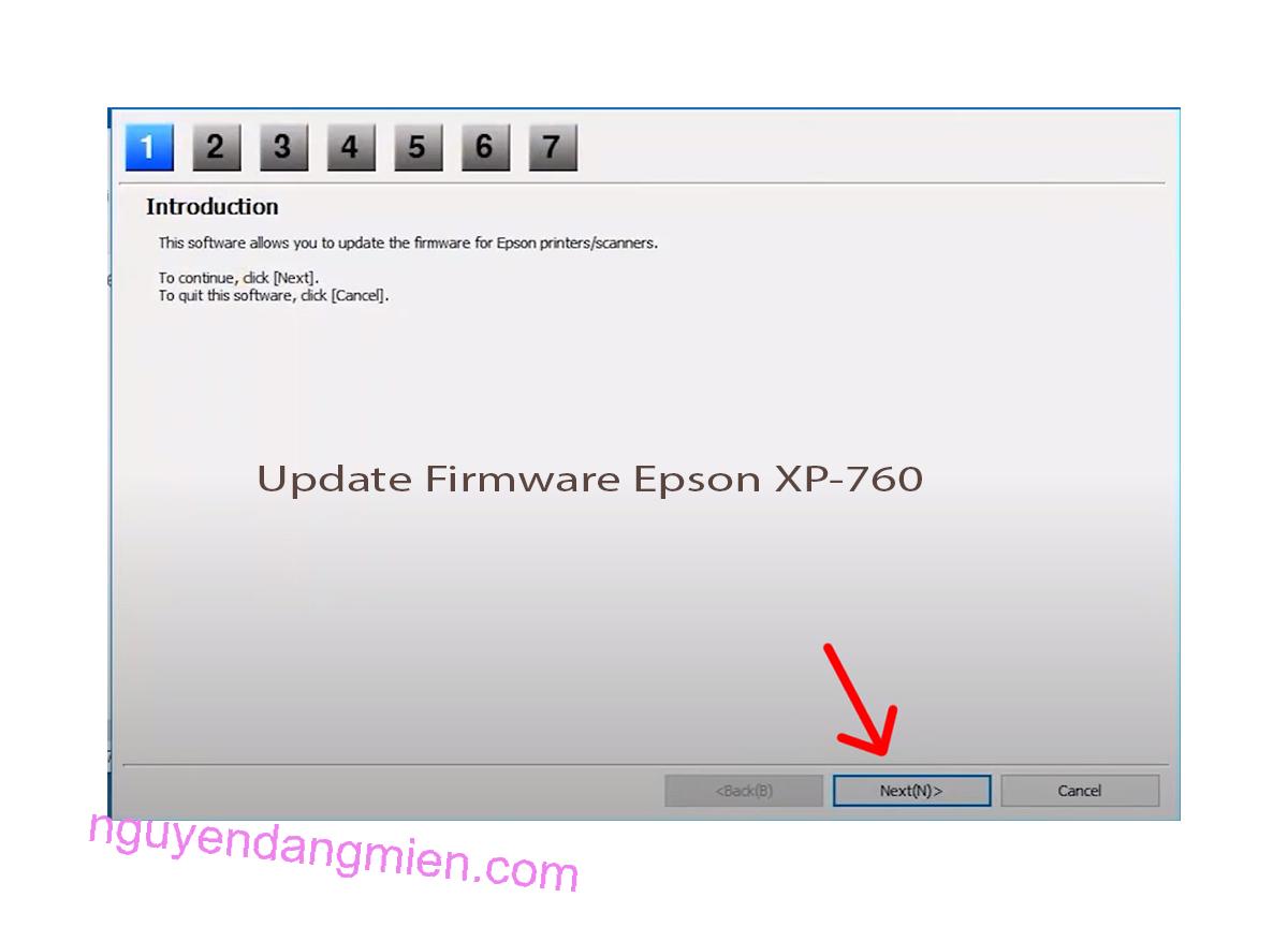 Update Chipless Firmware Epson XP-760 4