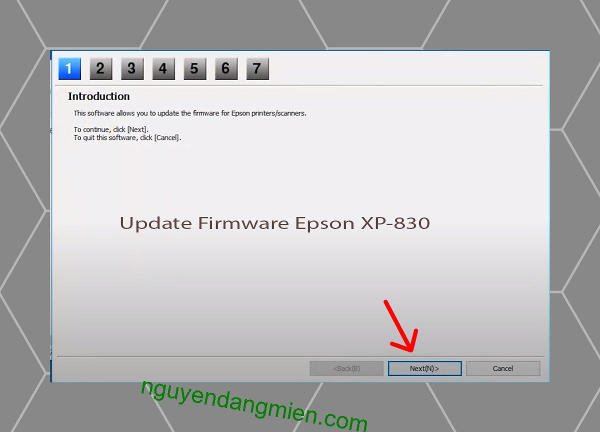 Update Chipless Firmware Epson XP-830 4