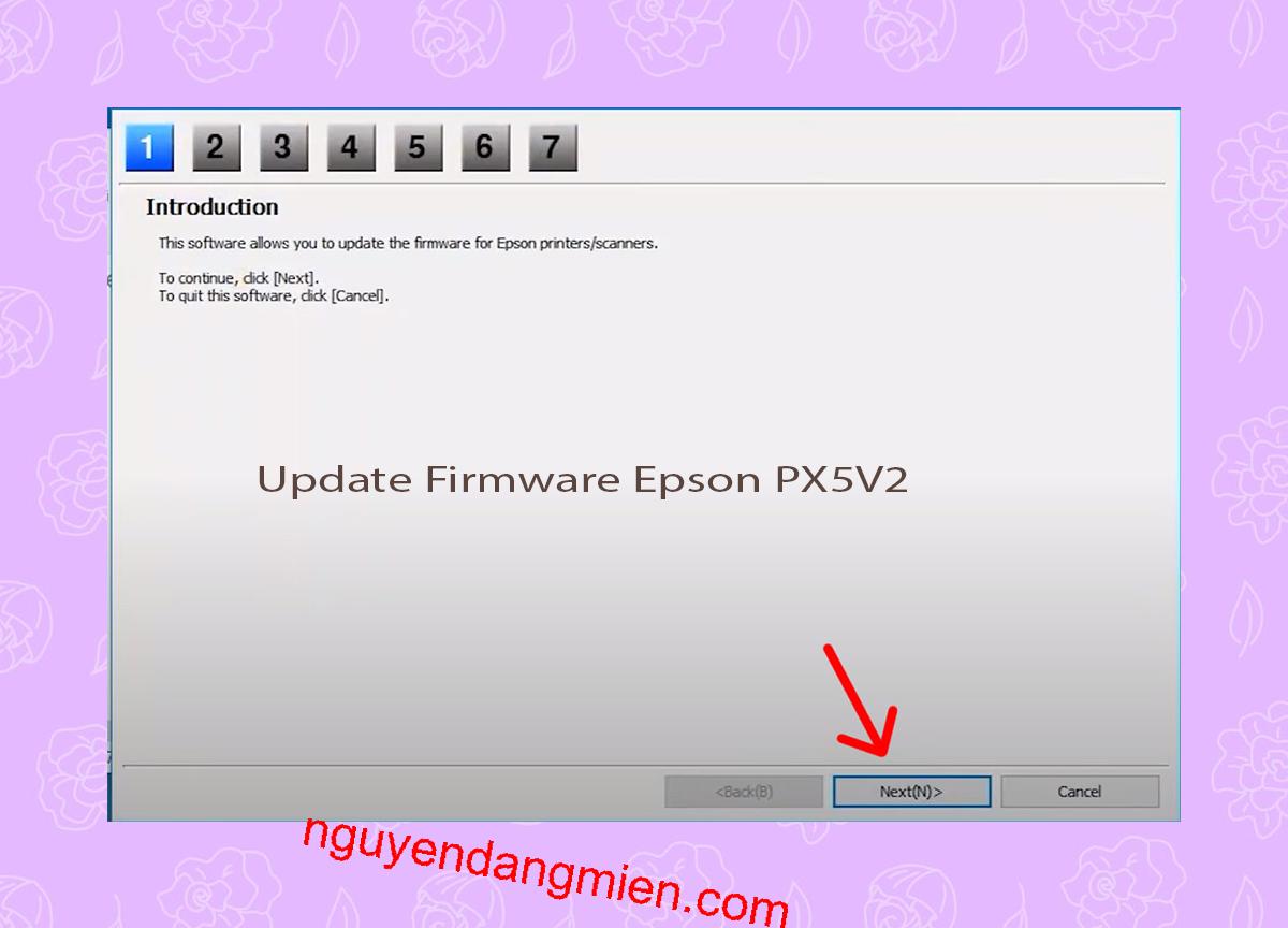 Update Chipless Firmware Epson PX5V2 4