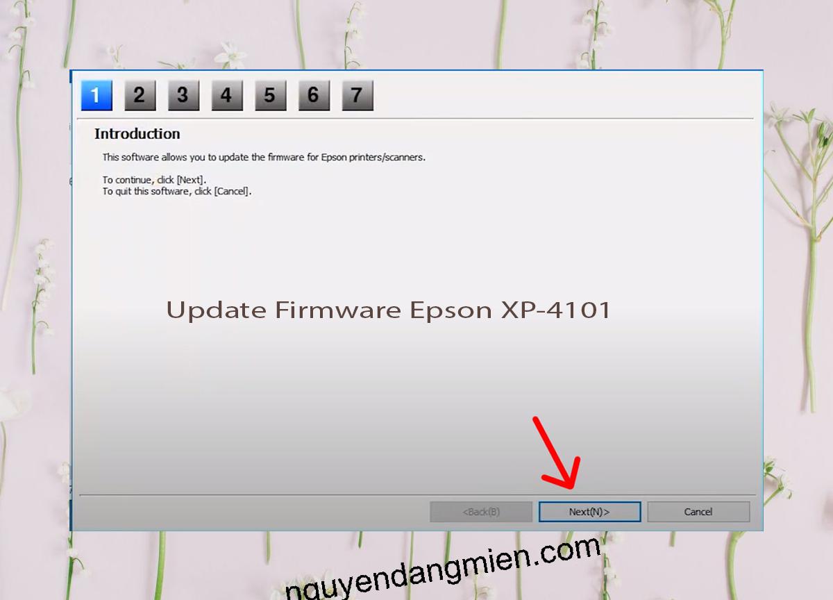 Update Chipless Firmware Epson XP-4101 4