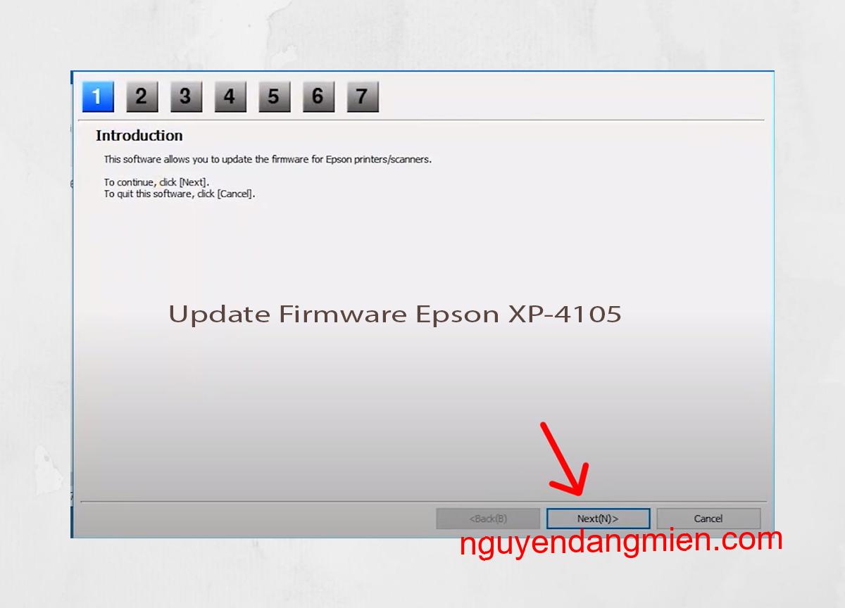 Update Chipless Firmware Epson XP-4105 4
