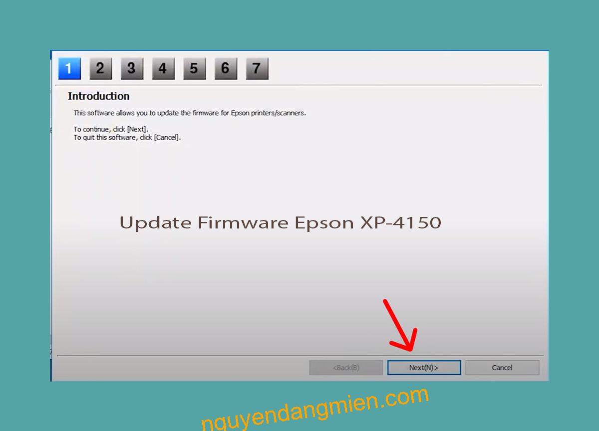 Update Chipless Firmware Epson XP-4150 4