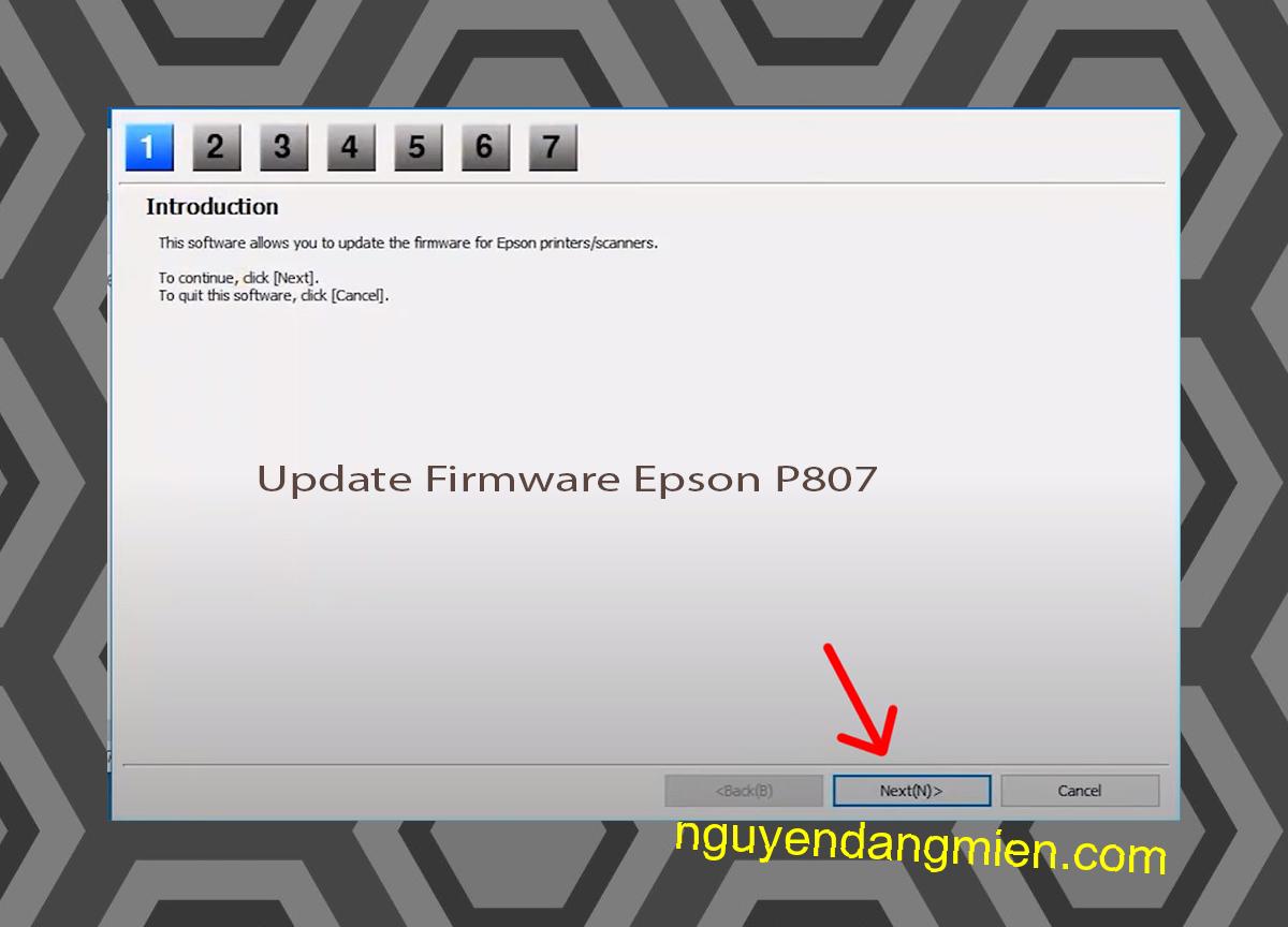 Update Chipless Firmware Epson P807 4