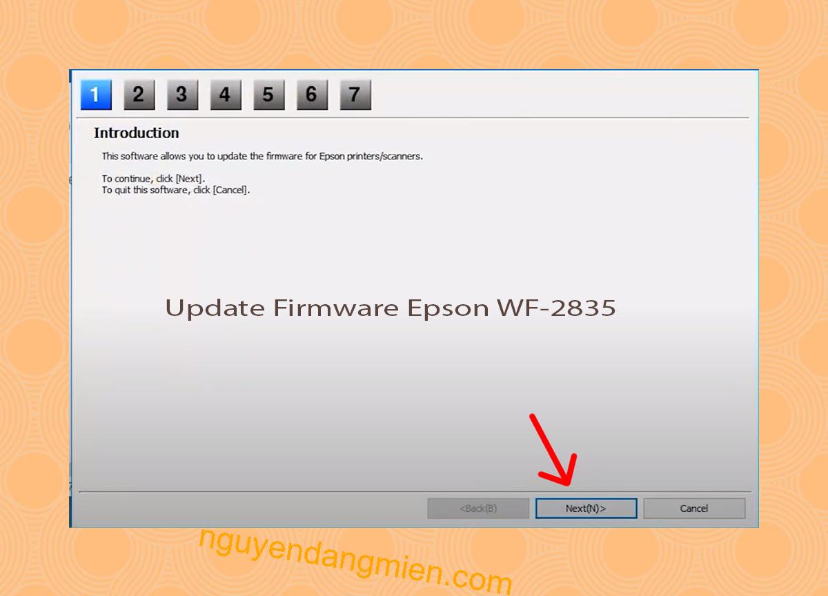 Update Chipless Firmware Epson WF-2835 4