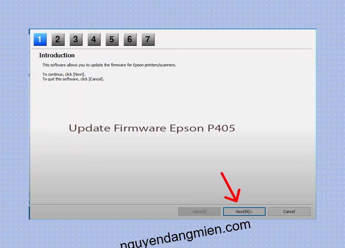 Update Chipless Firmware Epson P405 4
