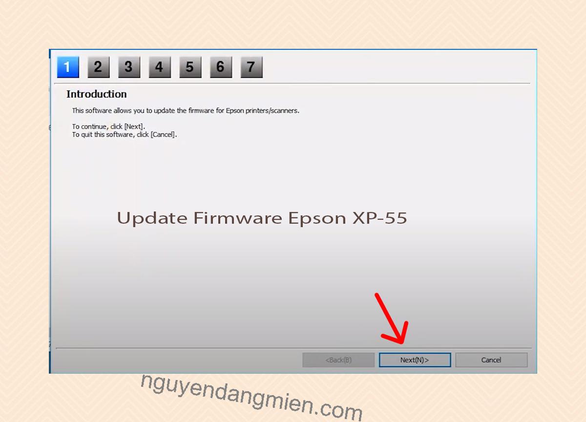 Update Chipless Firmware Epson XP-55 4