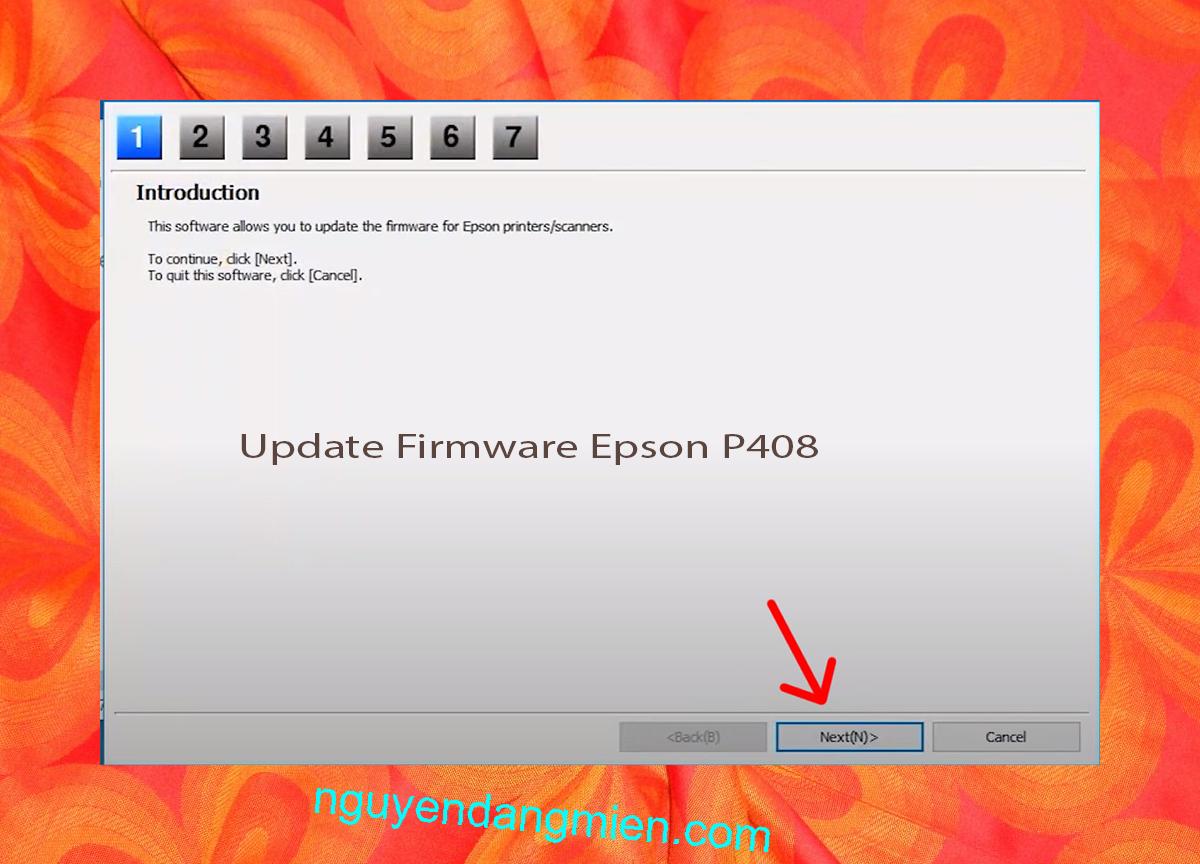 Update Chipless Firmware Epson P408 4