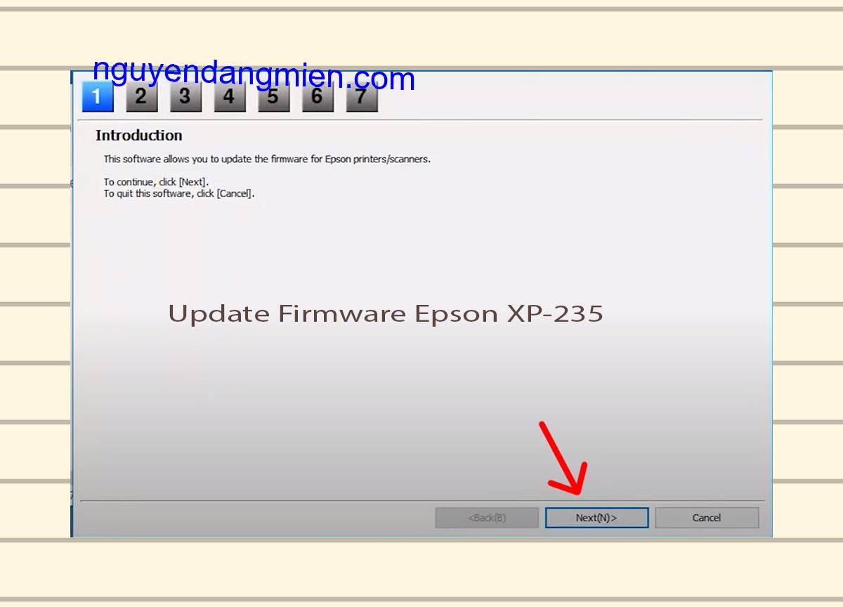 Update Chipless Firmware Epson XP-235 4